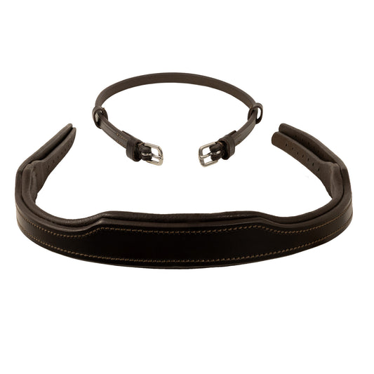 Crownpiece - Snaffle Bridle - 4/8" Wide Cheek Straps - Brown