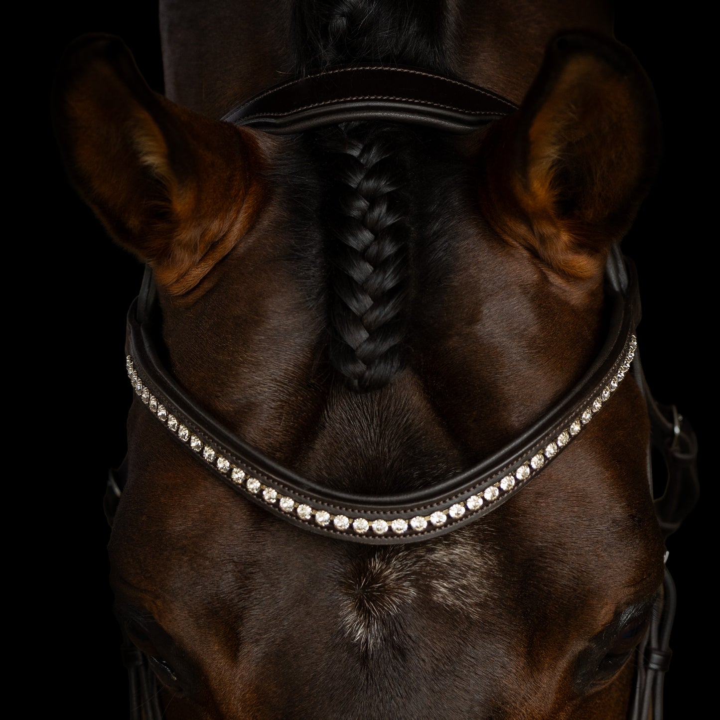 Browband - SPARK - Clear Crystal - Brown