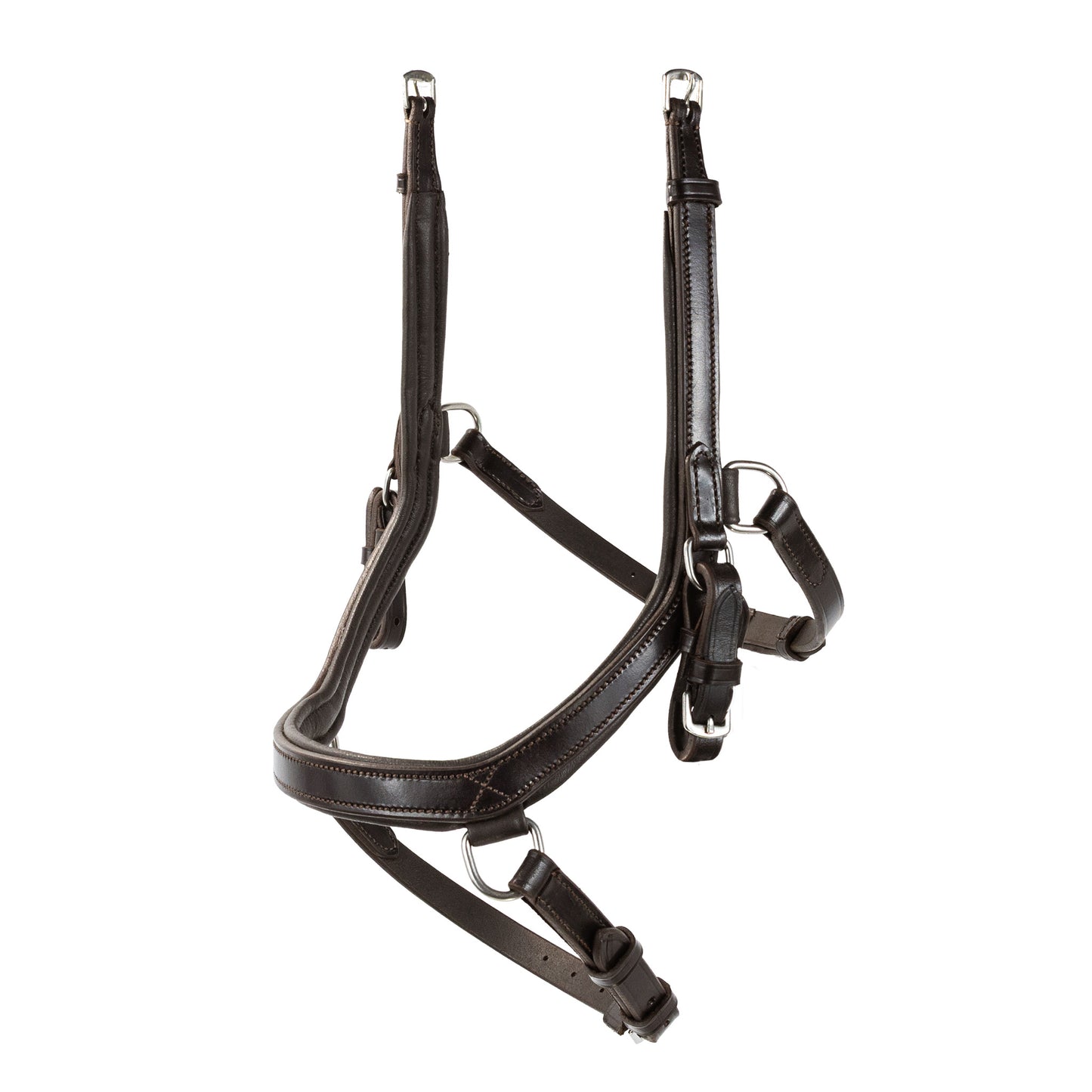 Noseband - COMFORT - Flat Leather - Brown