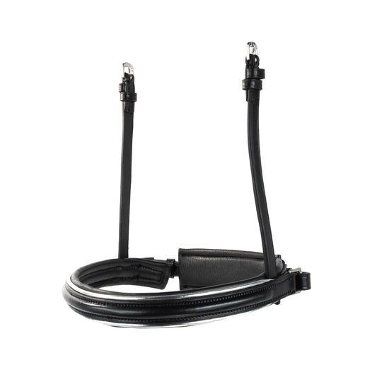 Noseband - CLASSIC - Converter Crank - Black with Silver Detail