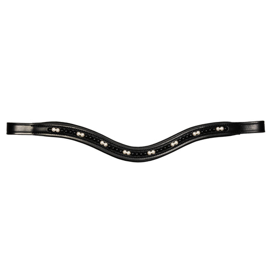 Browband - LUSTRE - Cream and Black Pearl - Black