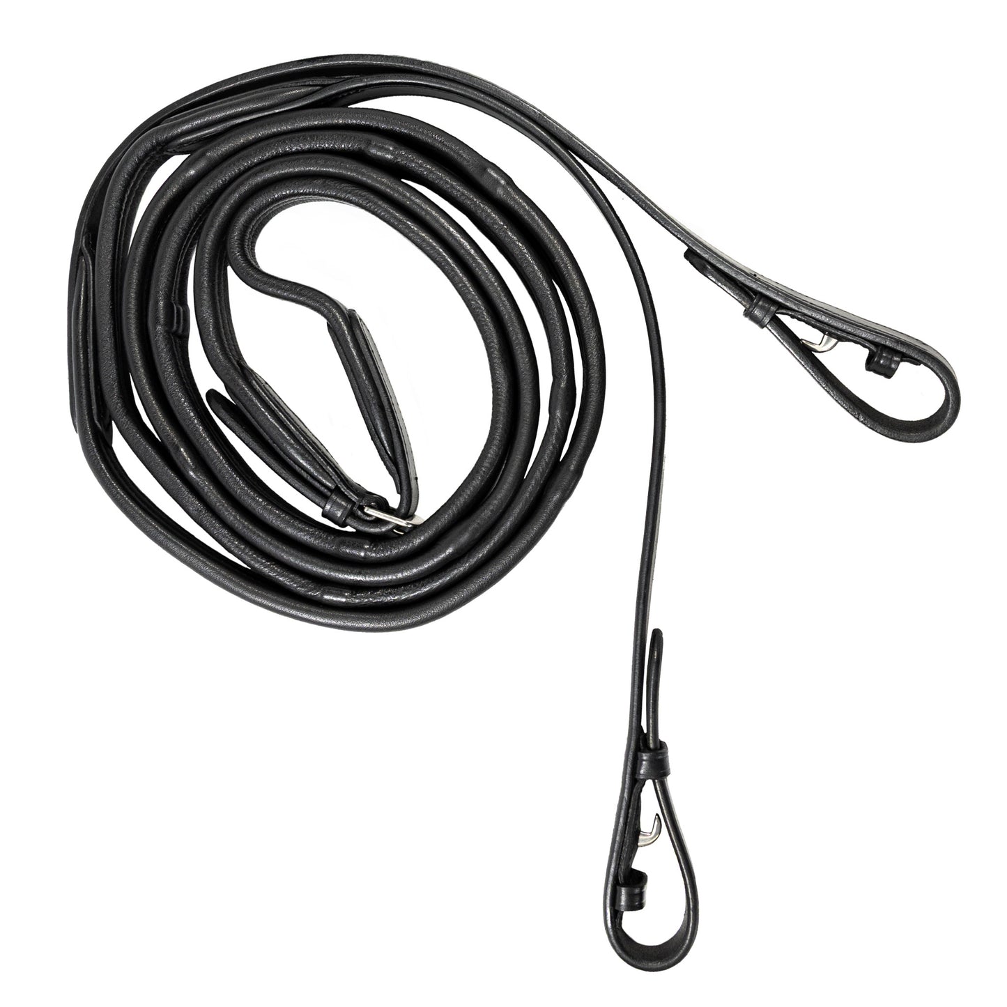 Reins - Padded Leather 5/8" - Black