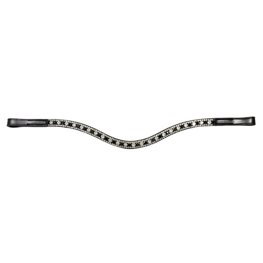 Browband - GLOW - Black and Clear Crystal - Black