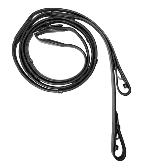 Reins - Show Padded Leather - Black
