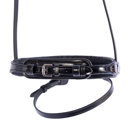 Noseband - CONTOUR - Hanoverian Cavesson - Black Patent