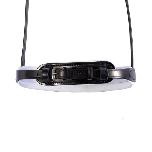 Noseband - CONTOUR - Double Bridle Cavesson - Black with white padding