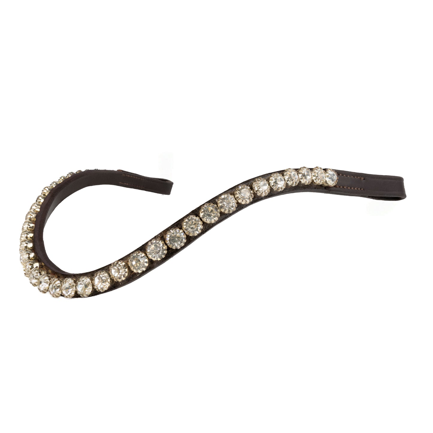 Browband - HALO - Clear Crystal - Brown
