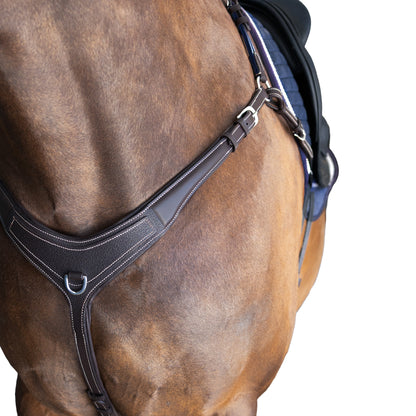 Breastplate - 3 Point Gel Padded Leather
