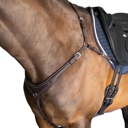 Breastplate - 3 Point Gel Padded Leather