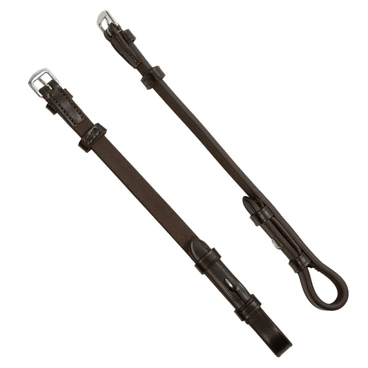 Cheekpieces - Billet - 4/8" Wide - Brown