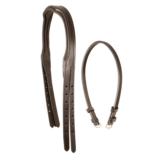Crownpiece - Snaffle Bridle - 4/8" Wide Cheek Straps - Brown
