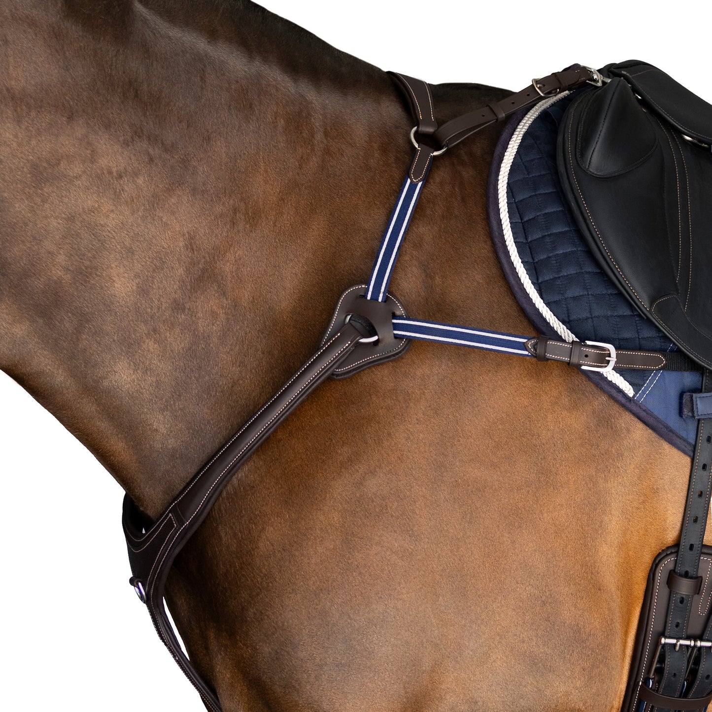 Breastplate - 5 Point Gel Padded Leather