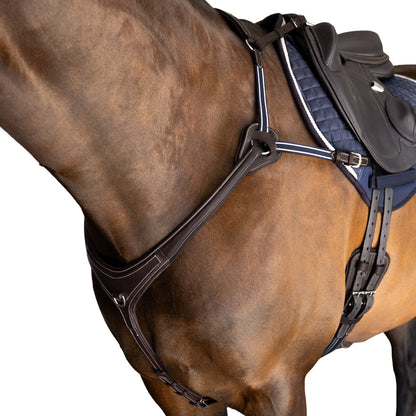 Breastplate - 5 Point Gel Padded Leather
