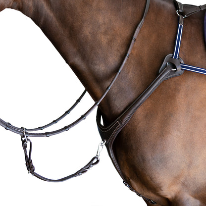 Breastplate - 5 Point Gel Padded Leather