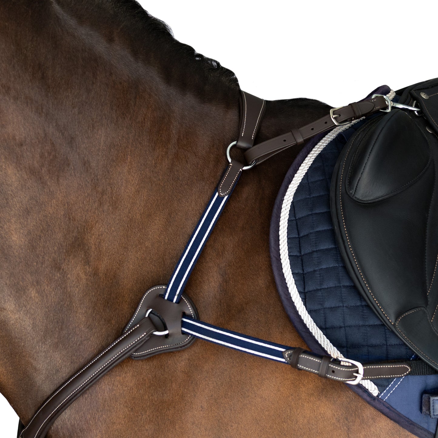 Breastplate - 5 Point Gel Padded Leather