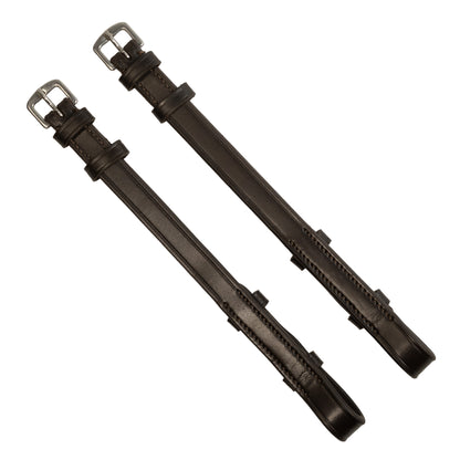 Cheekpieces - Billet - 5/8" Wide - Brown