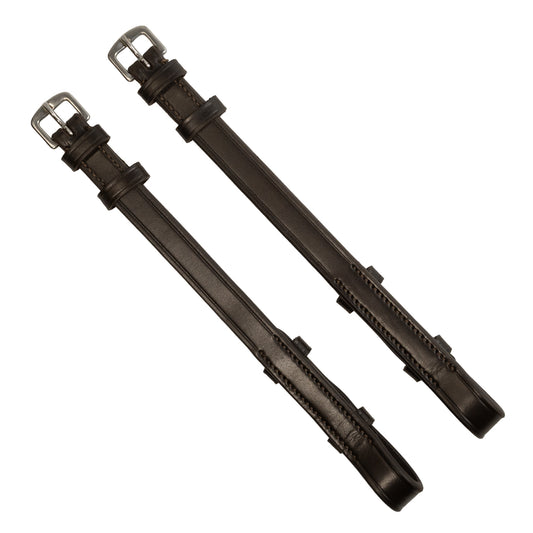 Cheekpieces - Billet - 5/8" Wide - Brown