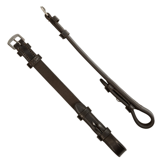 Cheekpieces - Billet - 5/8" Wide - Brown