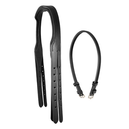 Crownpiece - Snaffle Bridle - 5/8" Wide Cheek Straps - Black