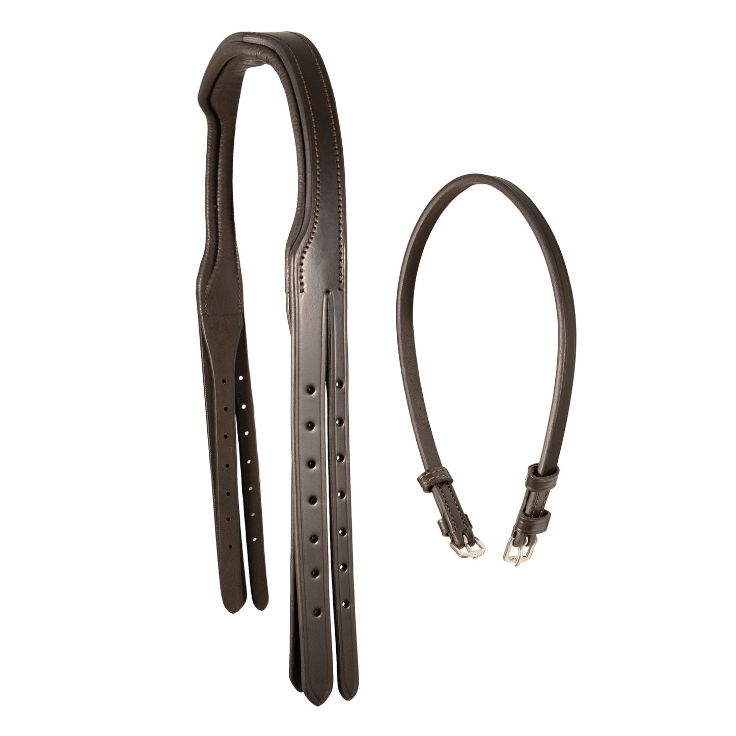 Crownpiece - Snaffle Bridle - 5/8" Wide Cheek Straps - Brown
