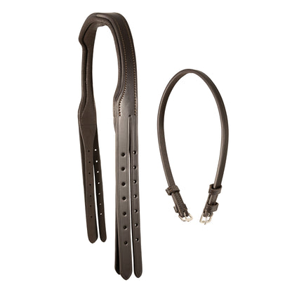 Crownpiece - Snaffle Bridle - 5/8" Wide Cheek Straps - Brown