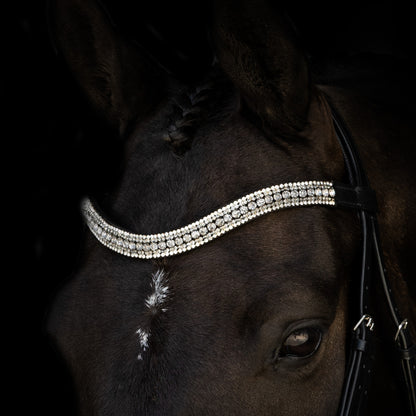 Browband - GLEAM - Clear Crystal - Black