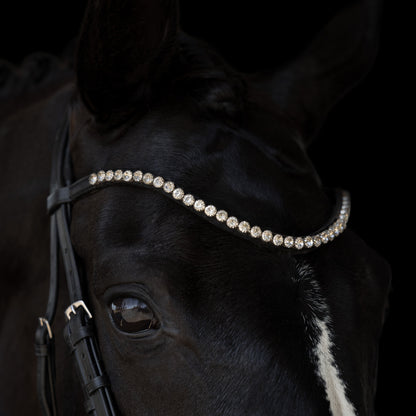 Browband - HALO - Clear Crystal - Black