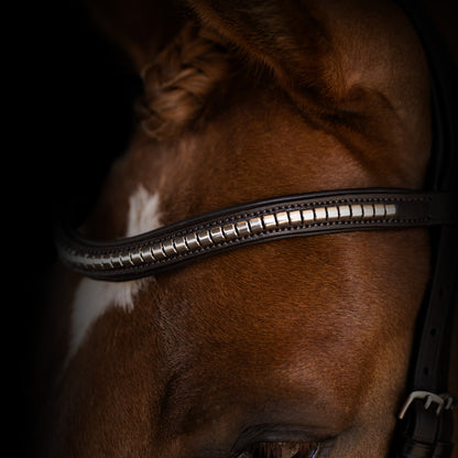 Browband - HERITAGE - SS Clincher - Brown