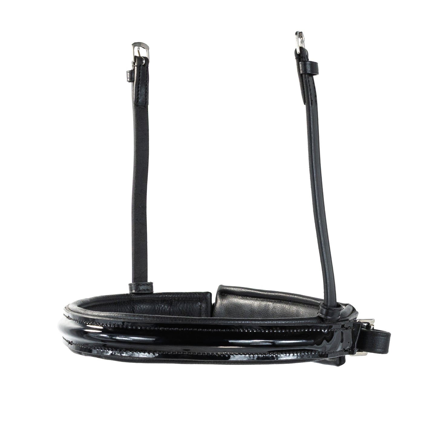 Noseband - CLASSIC - Converter Crank - Black Patent