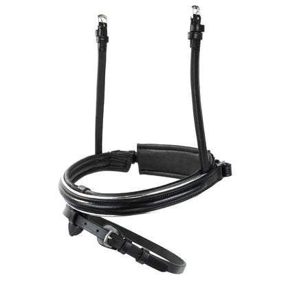 Noseband - CLASSIC - Converter Crank - Black with Silver Detail