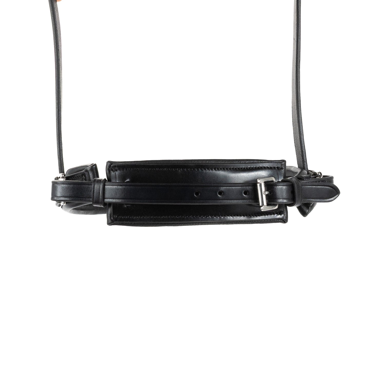Noseband - CLASSIC - Converter Crank - Black with Silver Detail