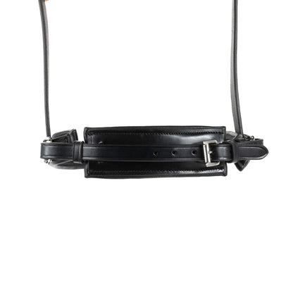 Noseband - CLASSIC - Converter Crank - Black with Silver Detail