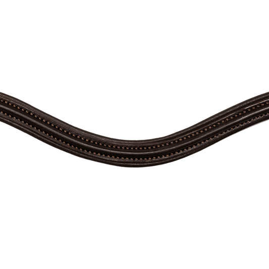 Browband - NOBLE - Raised Wave - Brown
