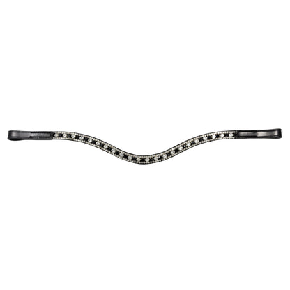 Browband - GLOW - Black and Clear Crystal - Black