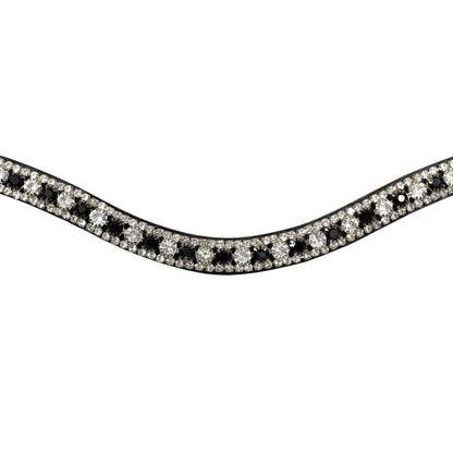 Browband - GLOW - Black and Clear Crystal - Black