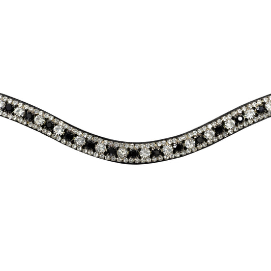 Browband - GLOW - Black and Clear Crystal - Black