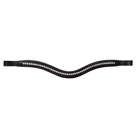 Browband - LUSTRE - Cream and Rose Pearl - Black