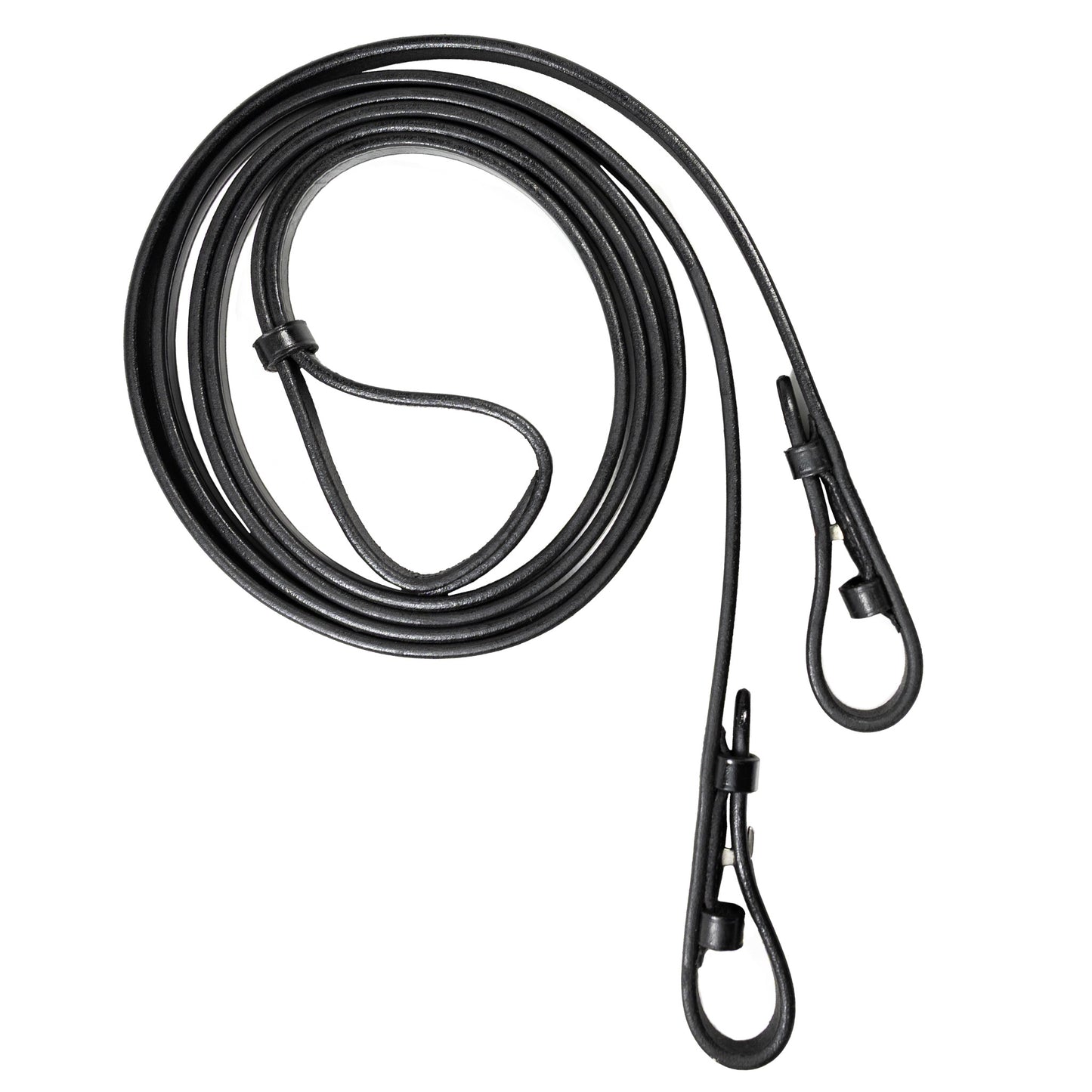 Reins - Leather Curb - Black