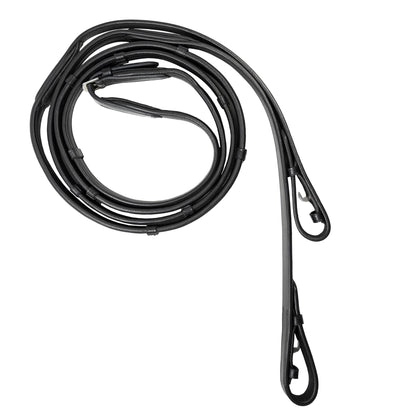 Reins - Show Padded Leather - Black