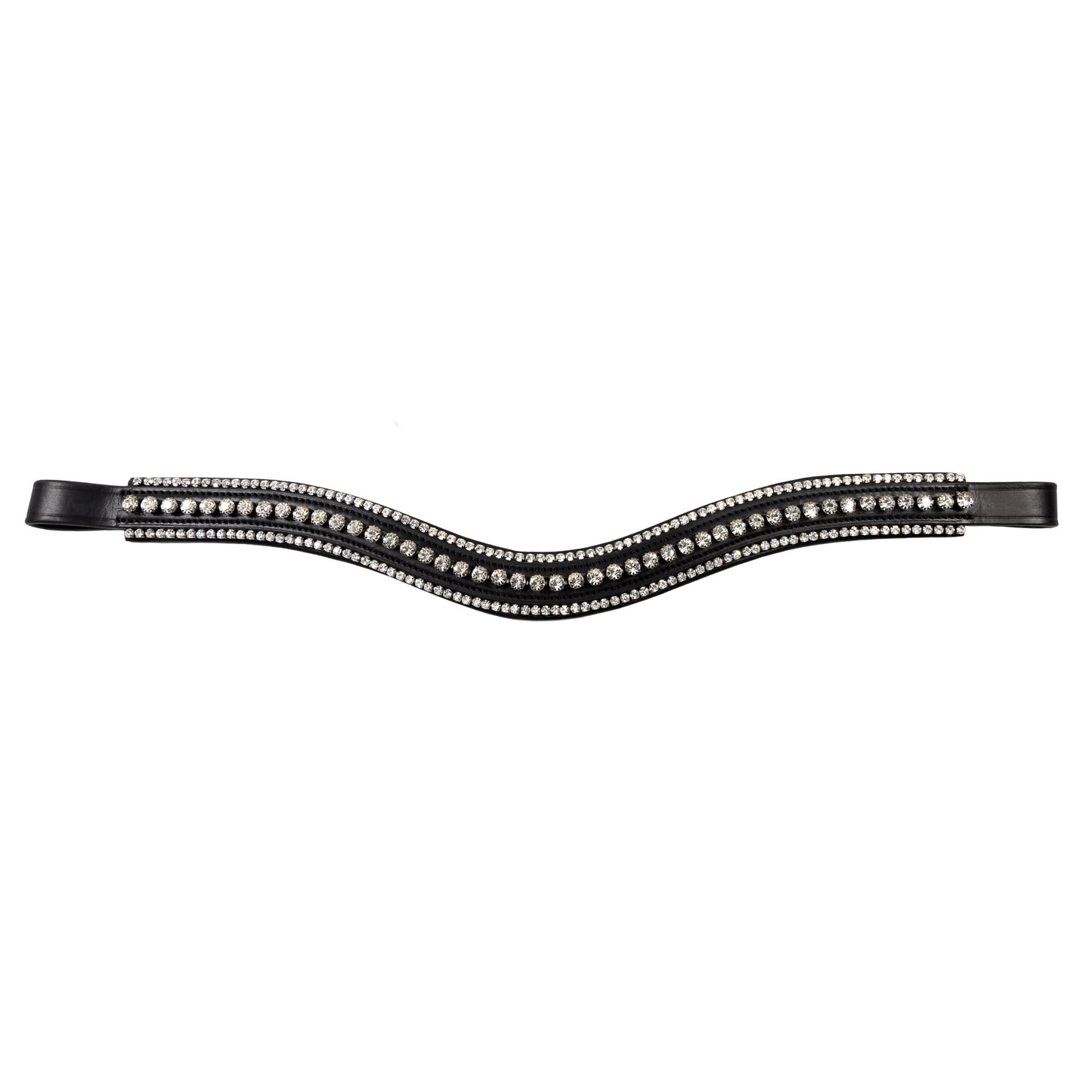 Browband - DAZZLE - Clear Crystal - Black