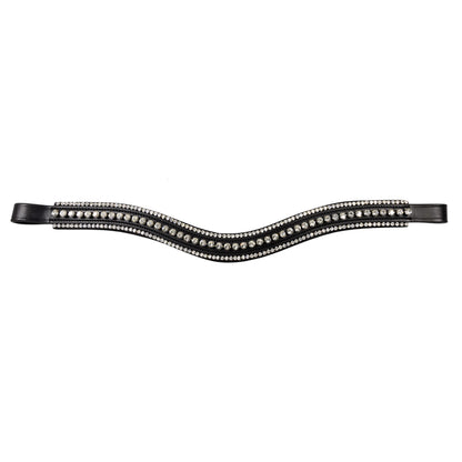 Browband - DAZZLE - Clear Crystal - Black
