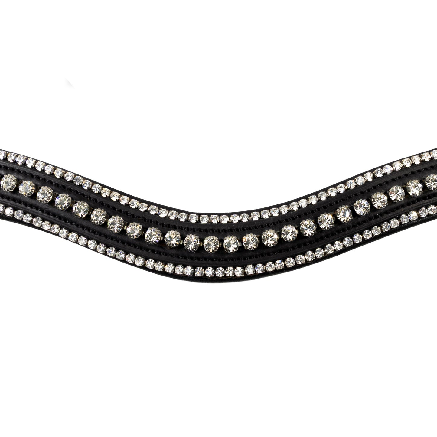 Browband - DAZZLE - Clear Crystal - Black