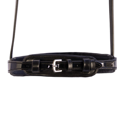 Noseband - CONTOUR - Double Bridle Cavesson - Black Patent