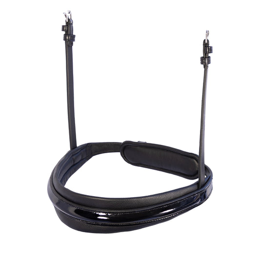 Noseband - CONTOUR - Double Bridle Cavesson - Black Patent