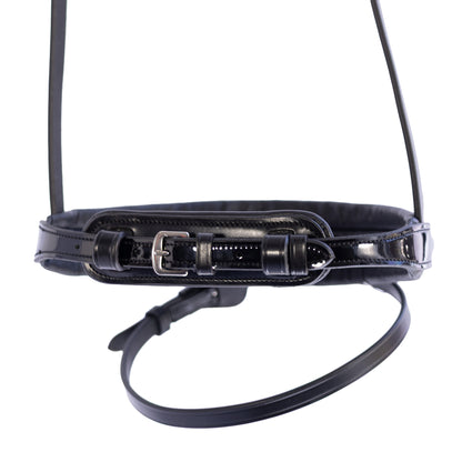 Noseband - CONTOUR - Hanoverian Cavesson - Black Patent