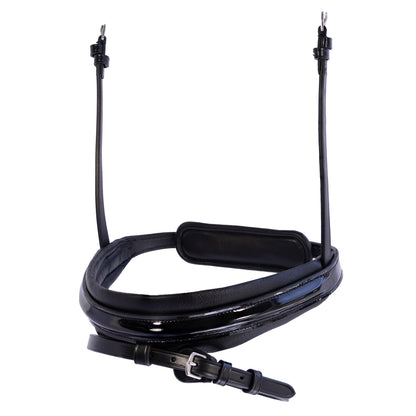 Noseband - CONTOUR - Hanoverian Cavesson - Black Patent