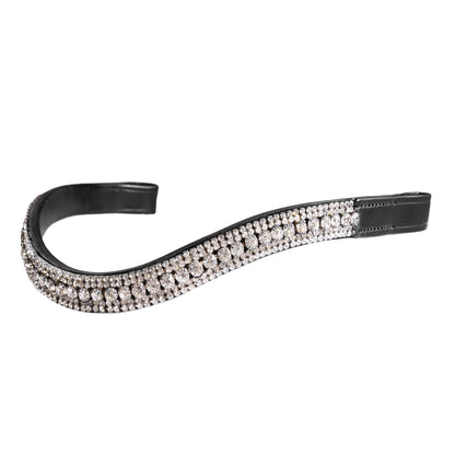 Browband - GLEAM - Clear Crystal - Black