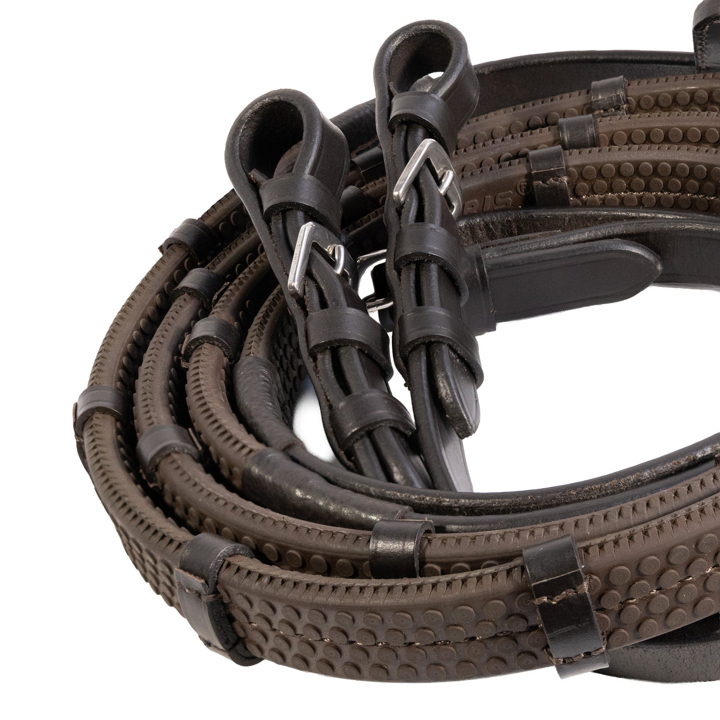 Reins - Rubber Grip Fork / Split - Brown