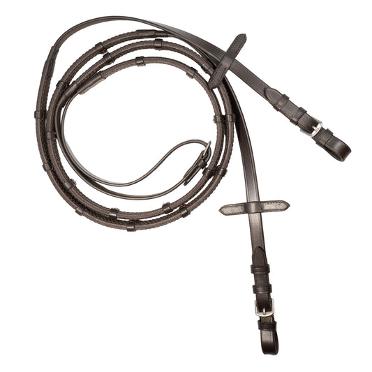 Reins - Rubber Grip - Brown