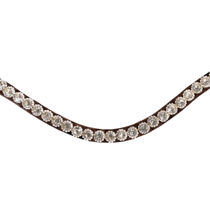 Browband - HALO - Clear Crystal - Brown